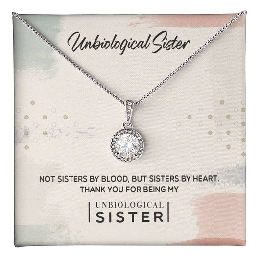 To My Unbiological Sister, Thank You - Eternal Hope Necklace