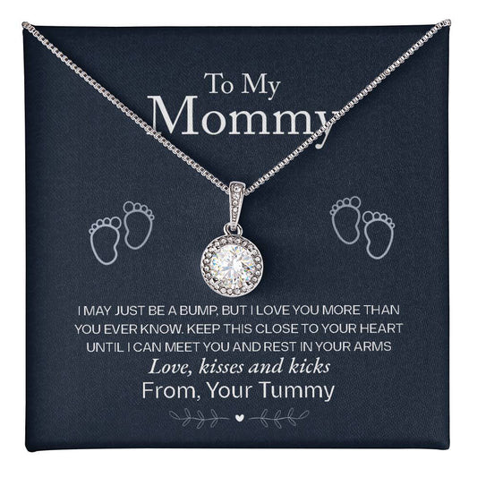 To My Mommy, Love From Your Tummy - Eternal Hope Necklace