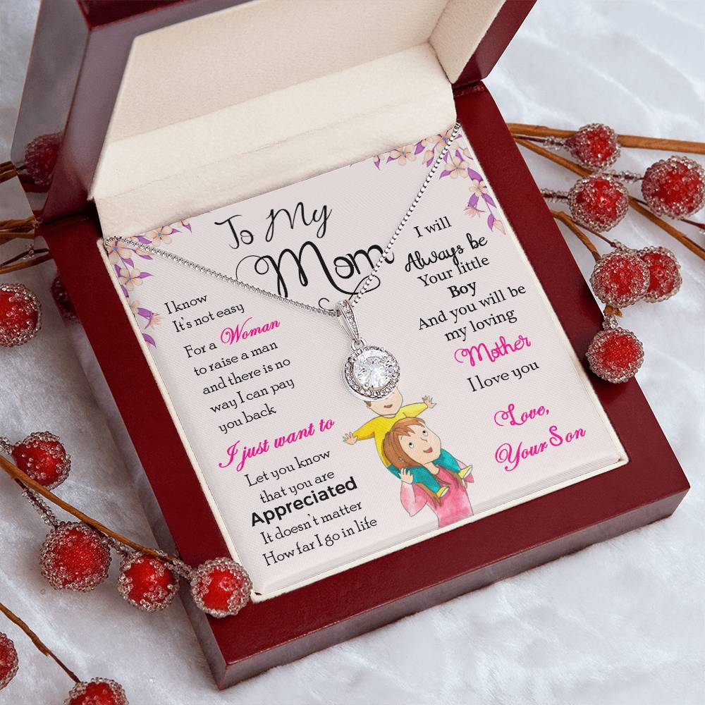 To My Mom, I Will Always Be Your Little Boy - Eternal Hope Necklace