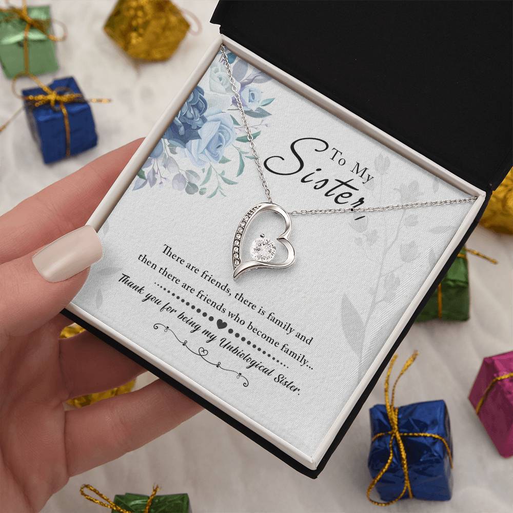 To My Sister, Thank You For Everything - Forever Love Necklace